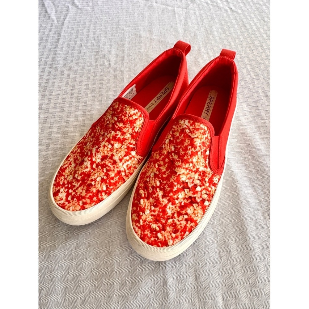 Sperry x Good Humor Strawberry Shortcake Red Slip On Sneakers Womens 8‎ STS86992